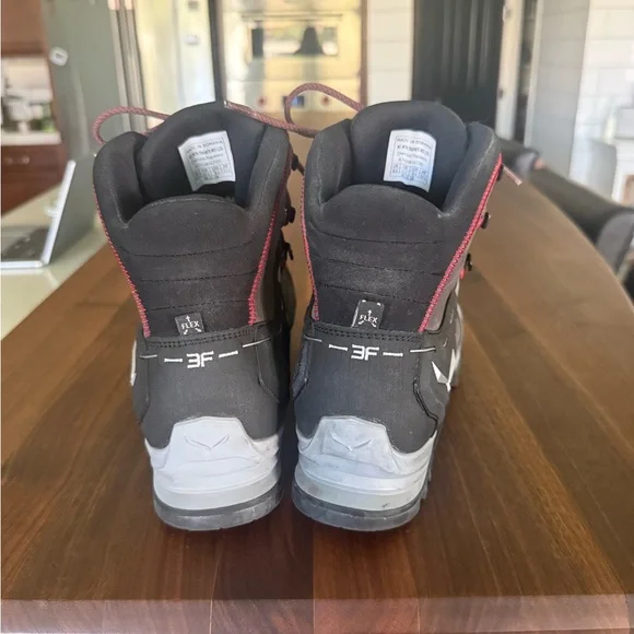 Men's Black and Red Hiking Boots